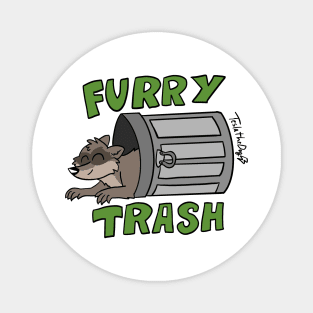 Furry Trash Magnet